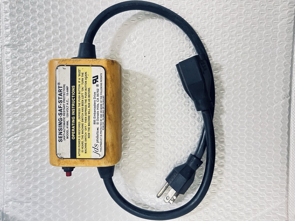 Sensing-Saf-Start Model 1996 120-V A.C. 15 AMP Anti Automatic Restart Protection