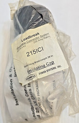 Hubbell 215ICI 15KV LOAD BREAK INSULATION CAP CUFF 200A NEW