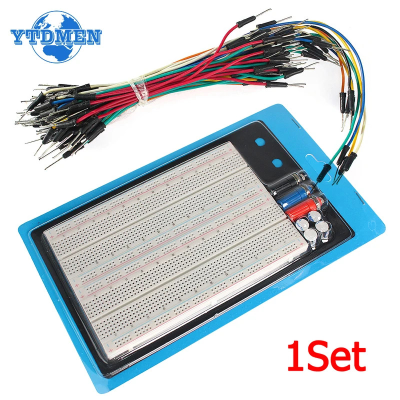 1set ZY-204 1660 Hole Experimental Breadboard + 65pcs Jumper Wire for Arduino