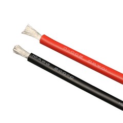 30/28/26/24/22/20/18/16/14/12/10awg Silicone Cable Black&Red Mixed Wire Kits 20M