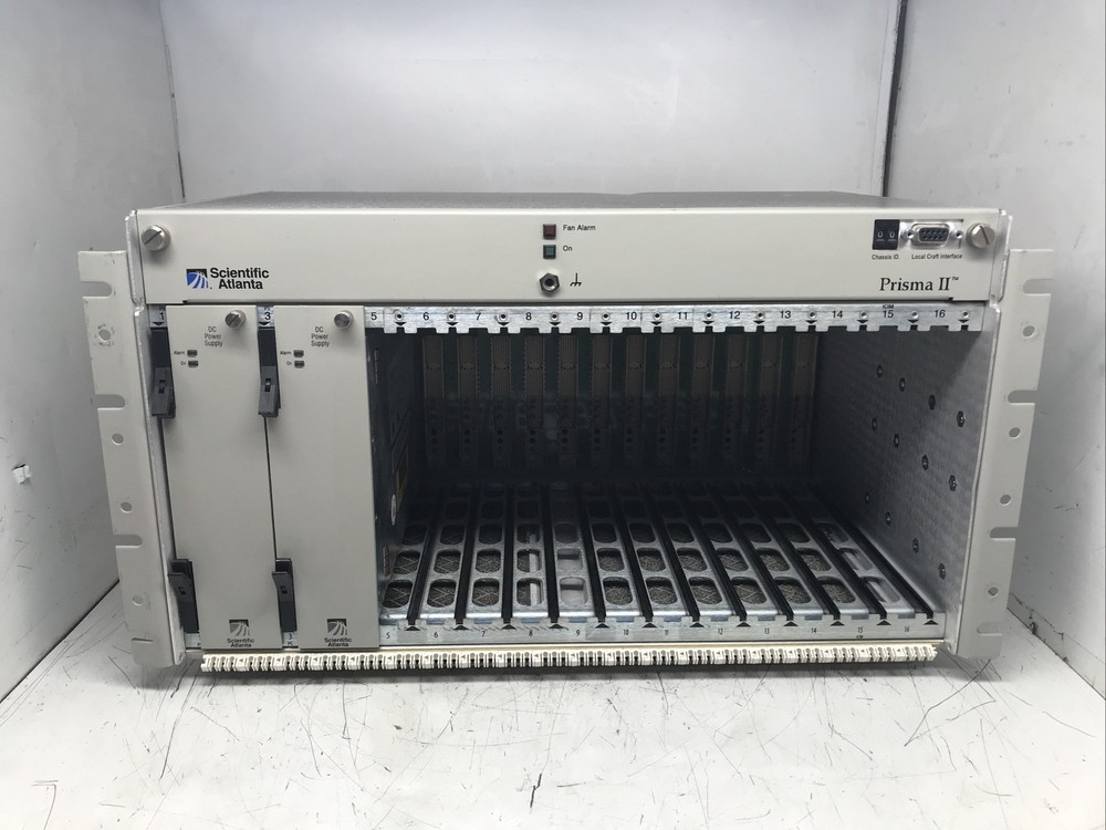 Scientific Atlanta Prisma II Chassis P2-CH-R-F-28-R-DDS w/ DC PSU (x2) *UNTESTED