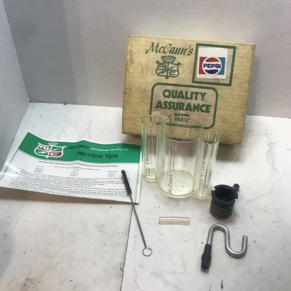 Beverage Equipment QUALITY ASSURANCE KIT MCCANNS – 16-1054 Pepsi