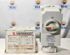 NEW MENNEKES 5792A MECHANICALLY INTERLOCKED SOCKET 32A 3H 380-440V 50/60Hz IP67