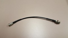 Cable 6inch SMA female bulkhead to SMB female plug RG174 cable