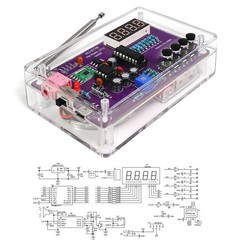 DIY FM Radio Kit Set Electronic RDA5807S Power Amplifier 87-108MHz With Shell