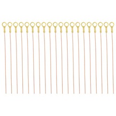 10 Inch Bare Copper Wire-Copper Grounding Lugs, 20 Pcs Cables with Lug