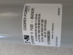 EATON COOPER POWER FAH17KV40KCGR1 CURRENT LIMITING FUSE 15.5/17.2KV 40K 43KA