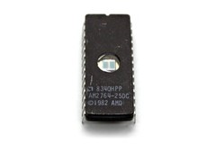 Lot of Vintage (’82) DIP (28-pin) “EPROM” Plastic Chips (13), AMD (#AM2764-25DC)
