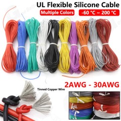 Flexible Silicone Cable Wire 2AWG – 30AWG High Temp 0.08mm Tinned Copper Wire UL