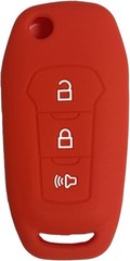 3-Button Remote Key Fob Cover Protector for 2016-2024 Model Year, C Color: Red
