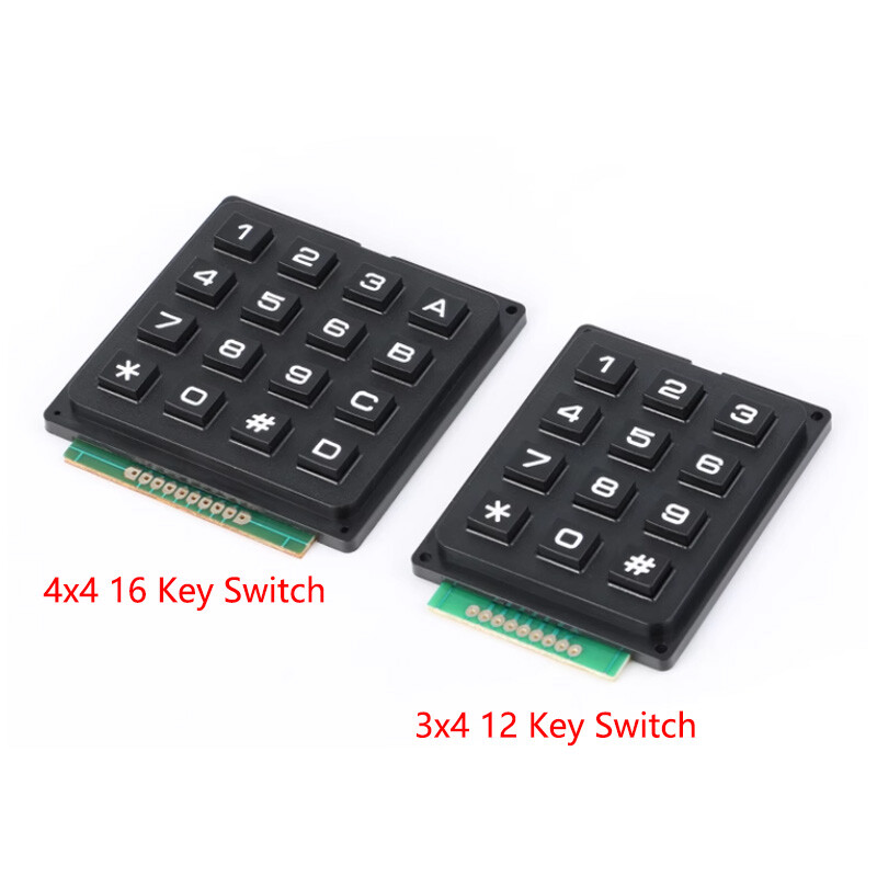 3×4 4×4 Matrix Array 12 16 Key 3*4 4*4 Switch Keypad Keyboard Module for Arduino