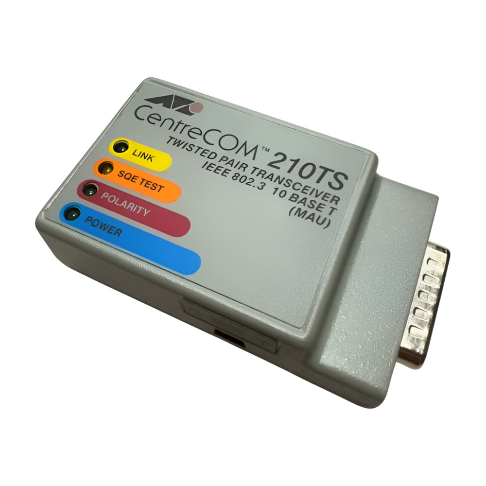 CentreCom Allied Telesyn 210TS Twisted Pair Transreceiver 12VDC, 300mA, AT-210TS