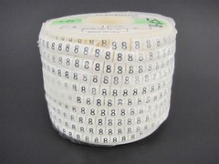 1000x Wieland Size 5, Number 8 Slip On Wire Marker, .160″ to .215″ OD, Z Type