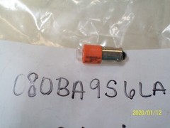 GENERAL ELECTRIC 080BA9S6LA LED BULB AMBER 6V