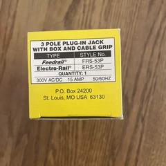 Feedrail FRS Trolley 15A 300VAC 3-Pole Electro-Rail (3 Available)