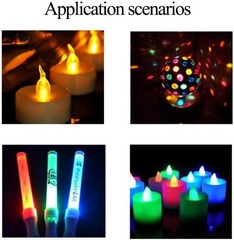 5mm Round Clear Candle Flickering LED Diode