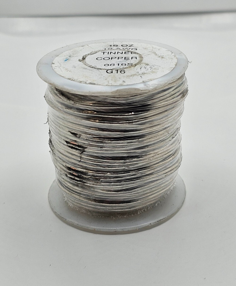 Tinned Copper Wire 16 Awg 16 Oz Spool 0616S G16