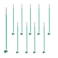 10 Pack 8 Inch 10 AWG Copper Grounding Pigtails with Green Screws for Electri…