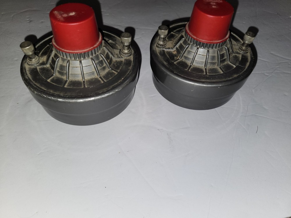 2 Vintage GAI Tronics Loudspearker Horn Driver PA Stadium Speaker 1977