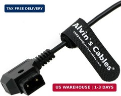 Alvin’s Cables D-tap to DC Power Cable for Sony FX6 FX9 Camera Right Angle DC to