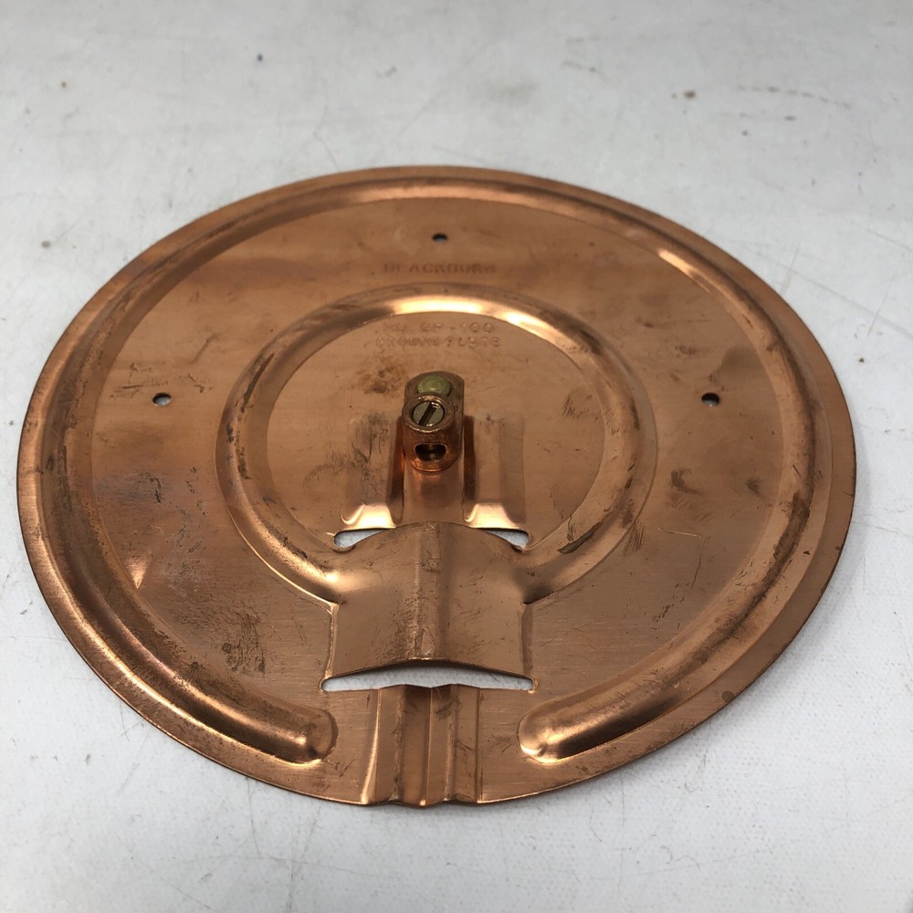 Blackburn GP-100 Copper Ground Plate 7-1/2″ Round 2-8 Guage Wire