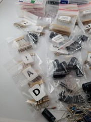 HUGE NEW 1200+ Capacitors, Resistors, etc. Electronic Components Lot