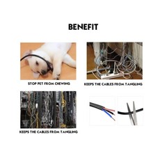 Lightweight & Soft PVC Cable Sleeve Tube Insulation Wire Core Management Protect