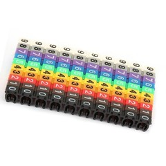 100Pcs Cable Marker Set Durable Easy-to-Use For Color-Coding Cables