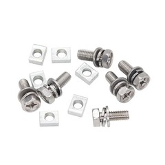 6-Pack Motorcycle Battery Terminal M6 x16mm Square Nut Kit Stainless Steel 304