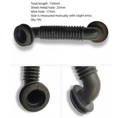 25×25/25×39/30x30mm Car Wire Harness Door Tube Dust-proof Tube Rubber Tube