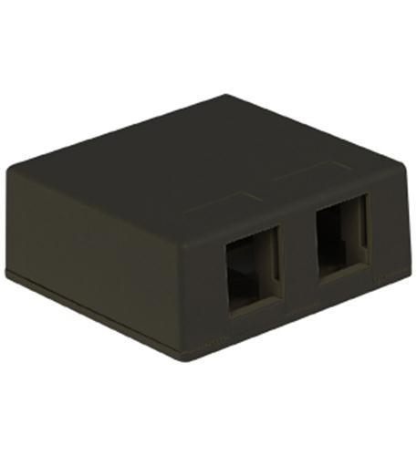ICC 2-port Surface Mount Box (surface2bk)