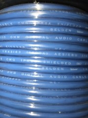 Belden 1800 / 100 foot roll 1pr 24ga Black Shielded Digital Audio Cable USA mfg