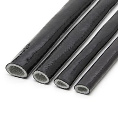 Silicone/Fiberglass Fire Sleeving High Temp Insulation Sleeve Φ4-100mm Black