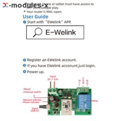 Smart WiFi Bluetooth Wireless Relay Switch Module 1/2/4Channel DC7-32V/AC85-250V