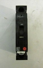 General Electric 20 Amp, 1-Pole Circuit Breaker, Model TED113020
