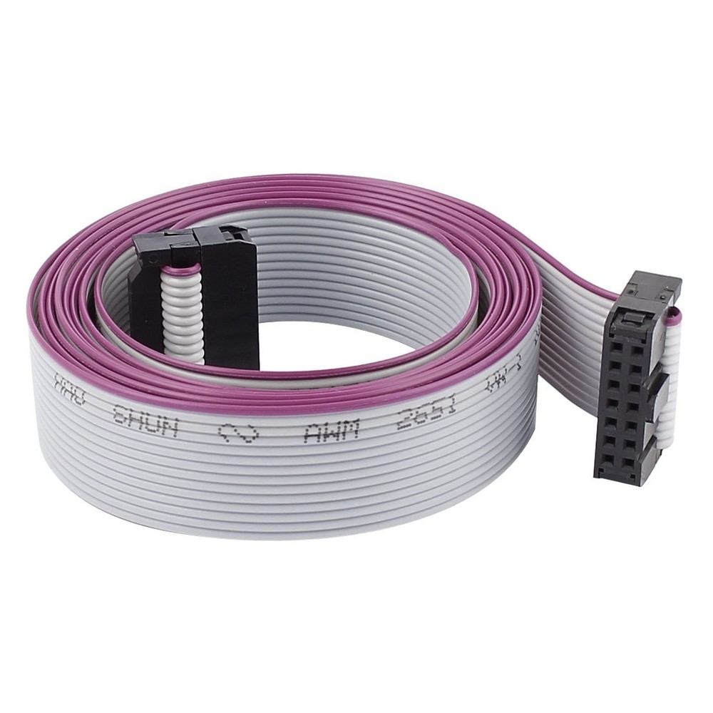 2.54mm Pitch 14Pin 14 Wire F/F IDC Connector Flat Ribbon Cable 148cm L