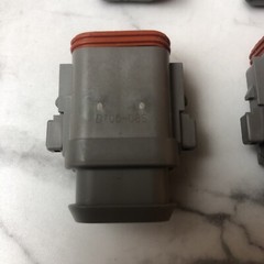 10x DT06-08SA-E008 Deutsch DT 8-Pin Plug Connector Kit Gray A-Key Shrink Boot