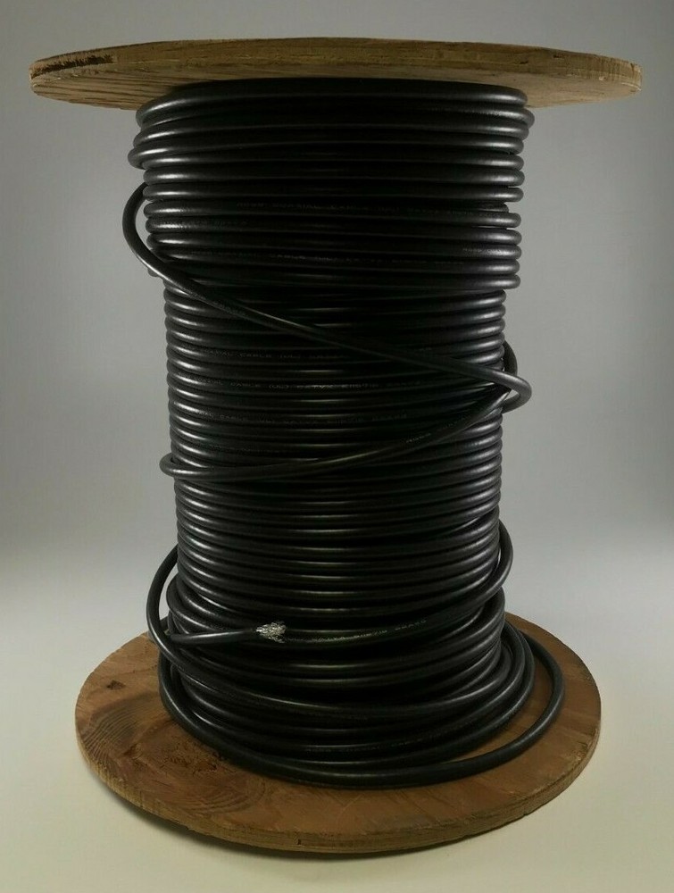 RG59 SIAMESE COAXIAL CABLE UNTERMINATED 75 Ω 3.6mm OD SECURITY CAMERA (50FT)