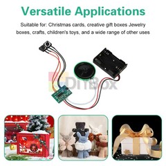 Dual-Button Recording Module 60-sec Voice Recorder DIY Electronic Greeting Card