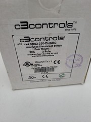 DDS2-330-DHGBG c3controls 32 Amp 3 Pole Non-Fused Disconnect Switch – New