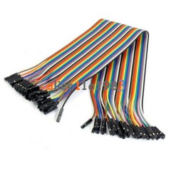 5X40P 200Pcs color dupont cable 2.54mm 1p-1p 20cm Female to Female Cheap