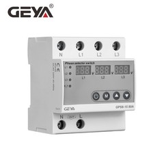 GEYA Phase Selector Switch Over Current Over&Under voltage Protector 63/80A 220V