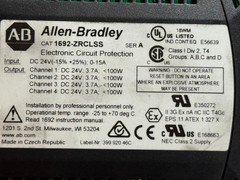 Allen-Bradley 1692-ZRCLSS SER.A 4-Channel Protection Module, 24-28VDC 15A