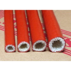 Φ4-130mm Silicone/Fibreglass Fire Sleeving HIGH TEMP Sleeve Insulating Hose Red