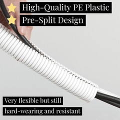 Conduit Spilt Cable Tidy Flexible Tube Convoluted Protection Tubing PE