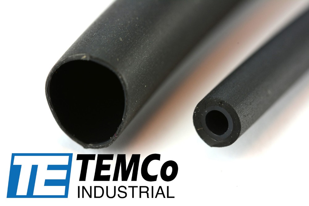 3 Lot TEMCo 1/4″ Marine Heat Shrink Tube 3:1 Adhesive Glue Lined 4 ft BLACK