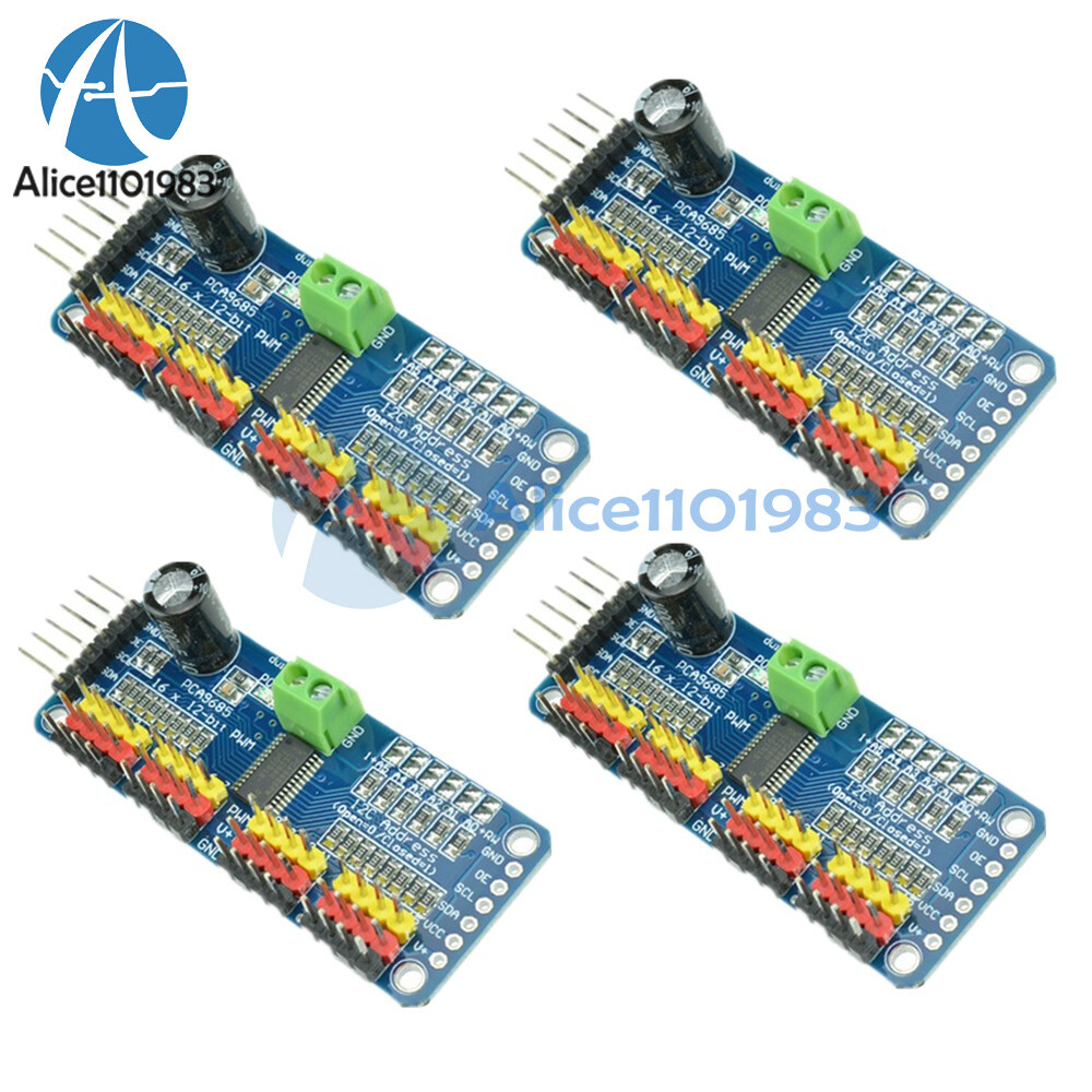 1/2/5PCS PCA9685 16-Channel 12-bit PWM Servo Shield Motor Driver I2C Module