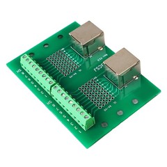 RJ45 Ethernet Connector Breakout Board Dual Network Port Input Screw Terminal❀