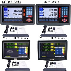 2/3 Axis Digital Readout Linear Scale DRO Display 5μm for Bridgeport/Knee Mill