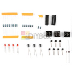 AT89C2051 Digital 4/6 Bits Electronic Clock Electronic Production Suite Kit DIY